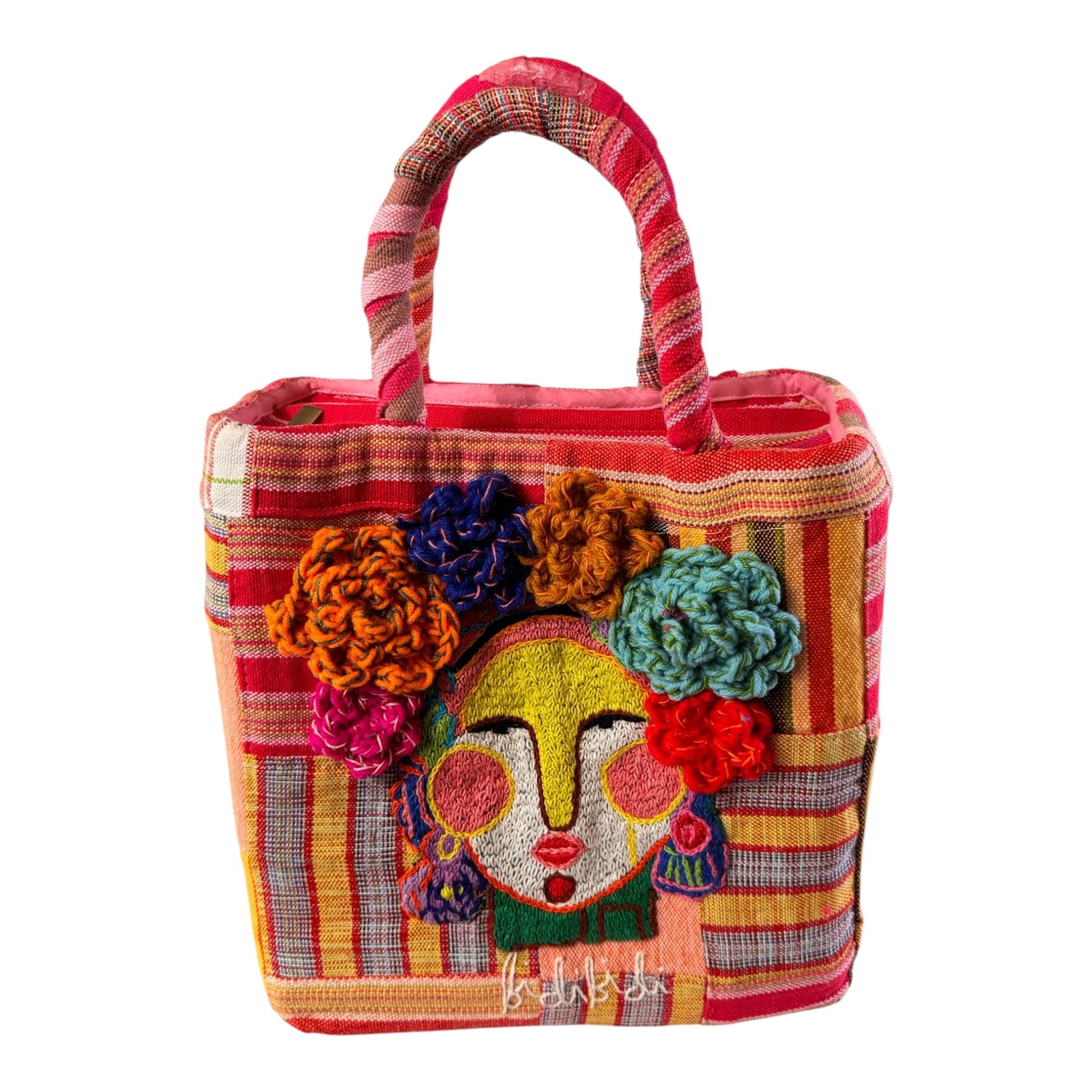 Flores De Frida Square Tote