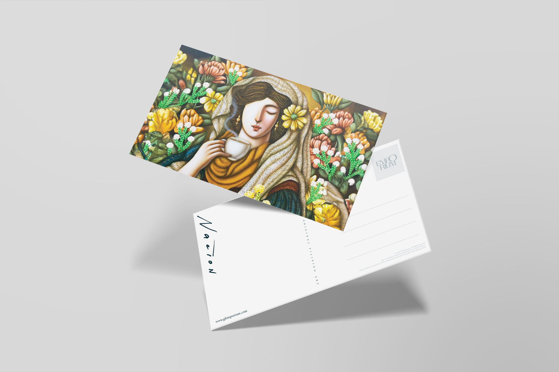Postcard - Francis Nacion (Coffee Among The Petals)