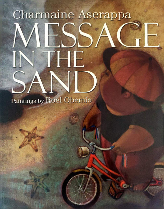 Message in the Sand by Charmaine Aserappa (Painting by Roel Obemio)