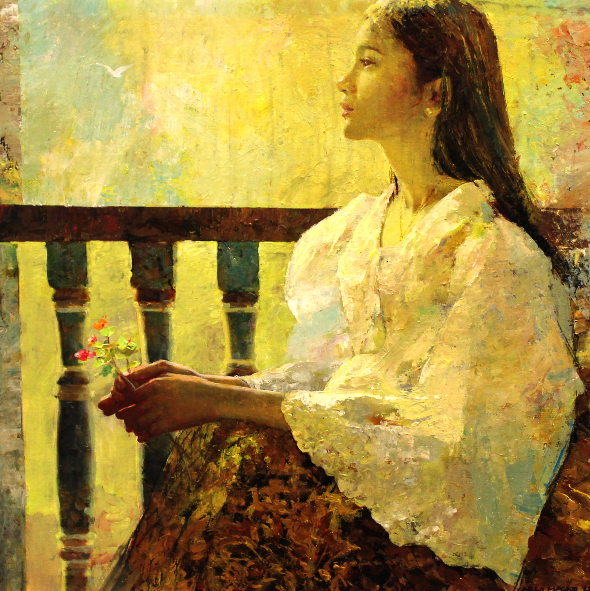 Delivered Memoire 18”x 18” Mixed Media on Canvas 2025