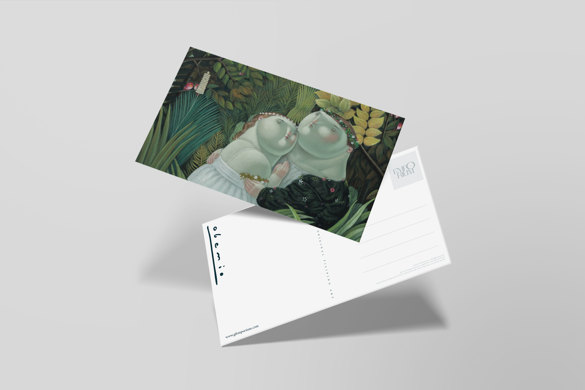 Postcard - Roel Obemio (Henri Rosseau Lovers)