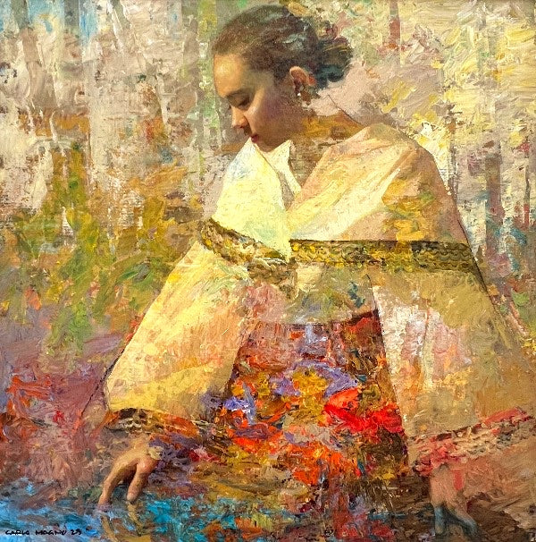 Wade in the Water 18”x 18” Mixed Media on Canvas 2025